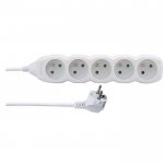 Prodlužovací kabel 5 zásuvek 1,5m, bílý Prodlužovací kabel 5 zásuvek 1,5m, bílý