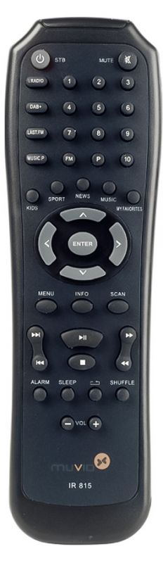 MUVID IR-615, IR-815 - kompatibilní značkový dálkový ovladač General - Kliknutím na obrázek zavřete