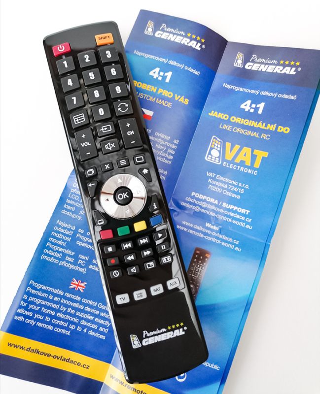 UNIVERSUM DVD-DR1030 - kompatibilní značkový dálkový ovladač General - Kliknutím na obrázek zavřete