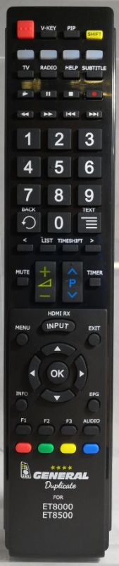 XTREND ET-8000, ET-8500, ET-10000 - dálkový ovladač duplikát - Kliknutím na obrázek zavřete