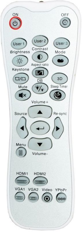 OPTOMA HD-27, HD-29, HD146X, UHD-42, UHD300X, ZH461 - dálkový ovladač s laserovým ukazovátkem - Kliknutím na obrázek zavřete