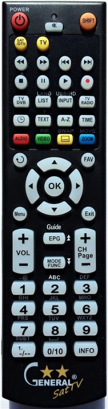 O2 TELEFONICA SET-TOP BOX SML-5442TW - kompatibilní značkový dálkový ovladač General - Kliknutím na obrázek zavřete