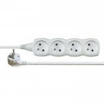 Prodlužovací kabel 4 zásuvky 3m, bílý Prodlužovací kabel 4 zásuvky 3m, bílý