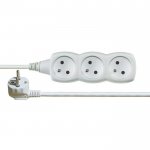 Prodlužovací kabel 3 zásuvky 2m, bílý Prodlužovací kabel 3 zásuvky 2m, bílý