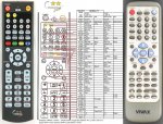 Vivax DIVX-K200 náhradní dálkový ovladač Vivax DIVX-K200 náhradní dálkový ovladač