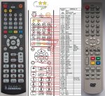 ECG 10DHD181AD náhradní dálkový ovladač ECG 10DHD181AD náhradní dálkový ovladač