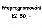 Přeprogramování dálkového ovladače Přeprogramování dálkového ovladače