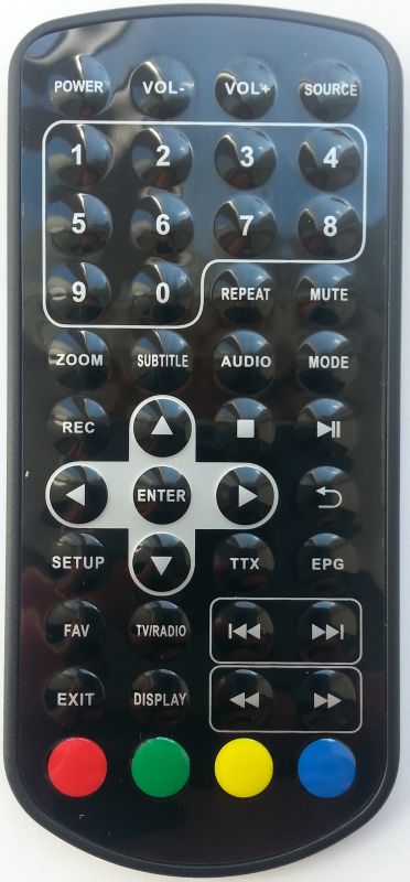 SENCOR SPV7011, SPV7012T + ovládání TV (mini TV) - dálkový ovladač duplikát - Kliknutím na obrázek zavřete