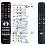 TCL RC802N - 

kompatibilní značkový dálkový ovladač General
