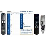 OPENTEL ODS1600CW, ODS2000, ODS3000, ODS3600CW - 

kompatibilní značkový dálkový ovladač General
