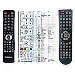 TECHNIKA 15-601, 19-600, 19-601 - 

kompatibilní značkový dálkový ovladač General