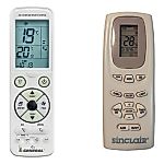 SINCLAIR YK1F, ASH-09AP, ASH-12AP - 
luxusní podsvícený
dálkový ovladač pro klimatizaci