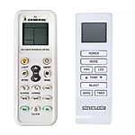 SINCLAIR ASM-12PI - 

kompatibilní značkový dálkový ovladač General pro klimatizaci