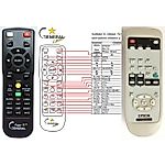 EPSON EMP810, EMP811 EMP820, EMP600, ELP810, ELP811 ELP820, ELP600, H368B, EBX10 - dálkový ovladač s laserovým ukazovátkem