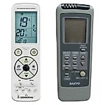 SANYO RCS-3S1, SAP-K97GHS5A/E - 
luxusní podsvícený
dálkový ovladač pro klimatizaci