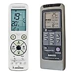 SANYO RLE-6H0, RL-8F0, SAC-88S - 
luxusní podsvícený
dálkový ovladač pro klimatizaci