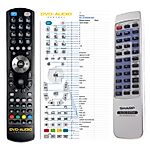 SHARP 92L33X000XX010 -
kompatibilní značkový dálkový ovladač General