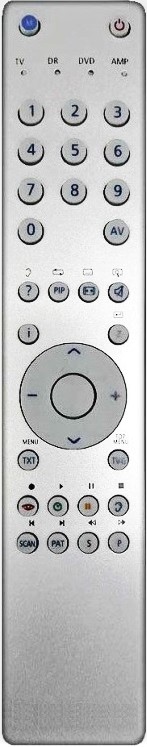 GRUNDIG TP2 - kompatibilní značkový dálkový ovladač General - Kliknutím na obrázek zavřete